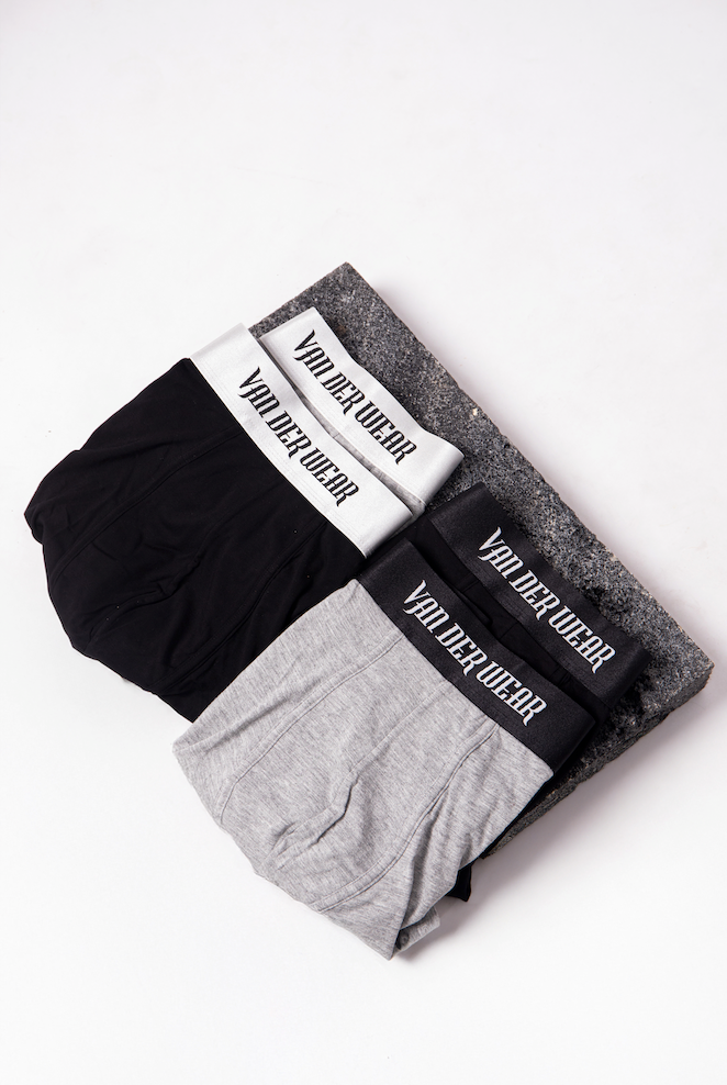 Four pack of mens best boxers. Grey and black, performance fabric. Made for the active man.